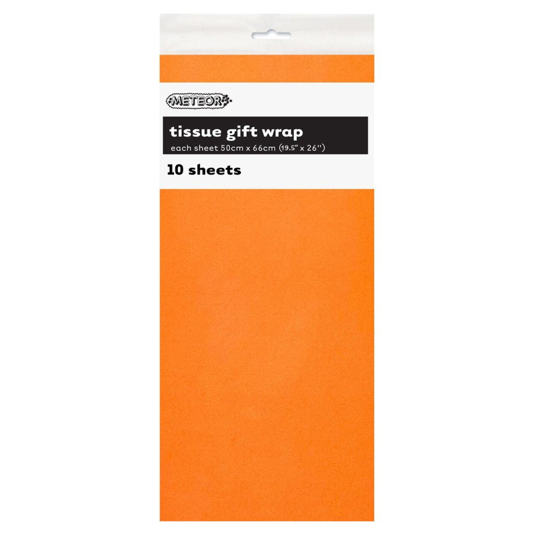 Tissue Paper Sheets 10pk - Pastel Orange