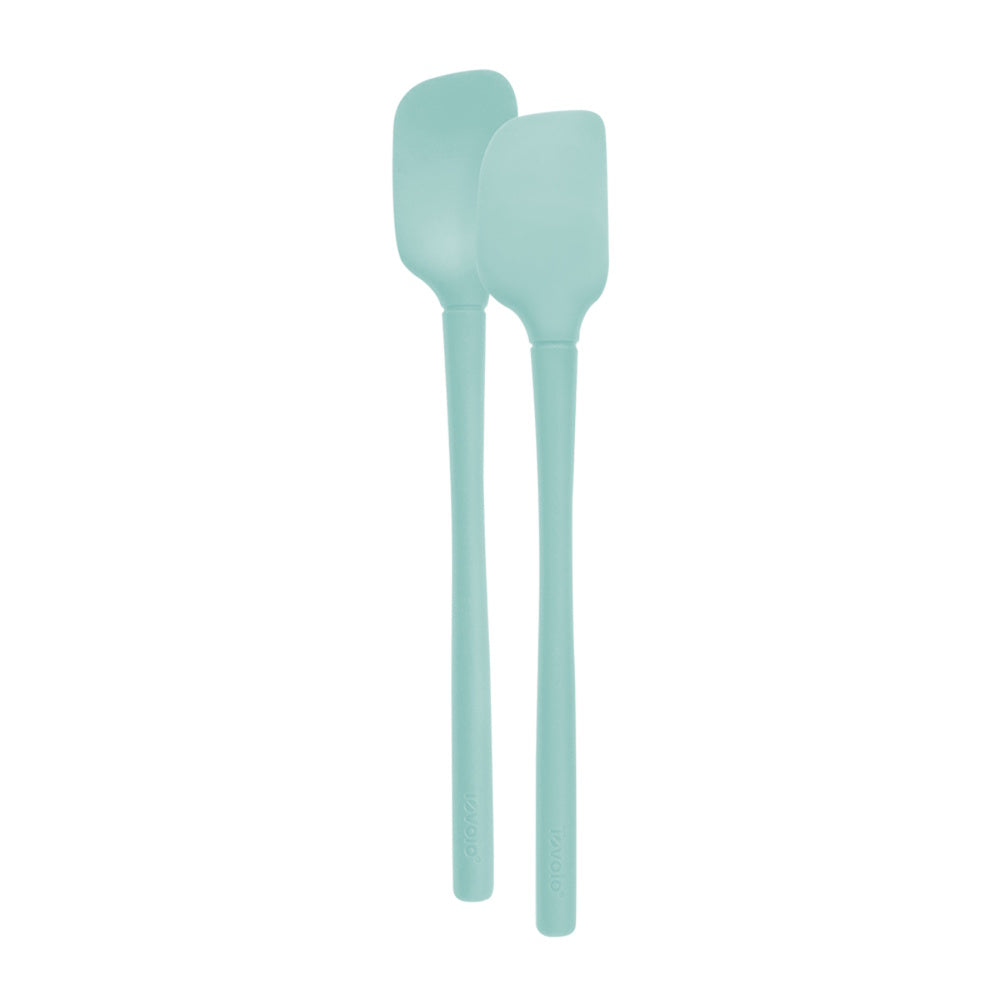 Tovolo Flex-Core Silicone Mini Spatula & Spoonula Set - Aqua