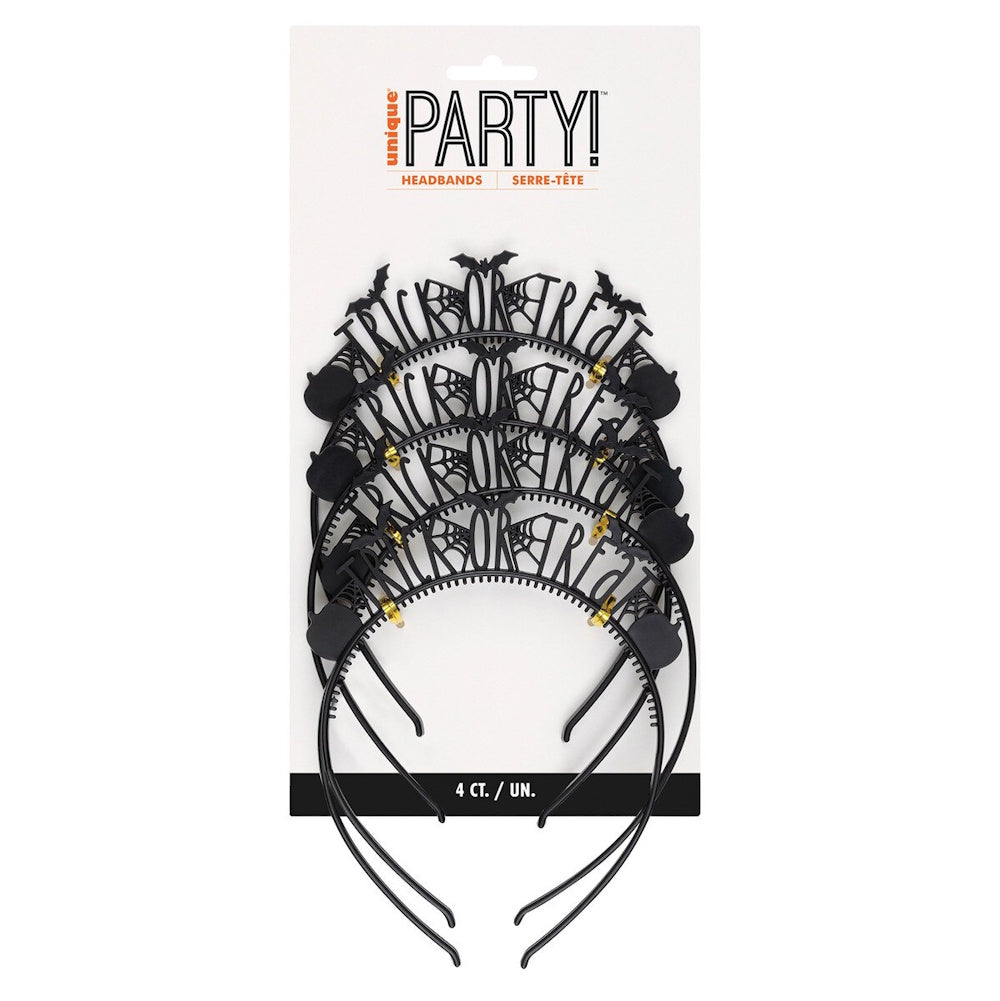 Trick or Treat Headbands 4pk