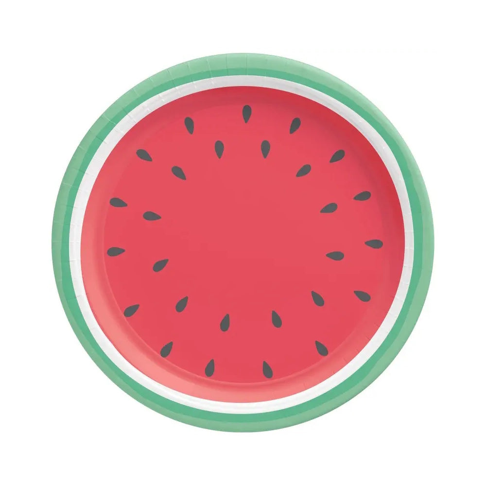 Tutti Fruitti Watermelon Lunch Plates 8pk