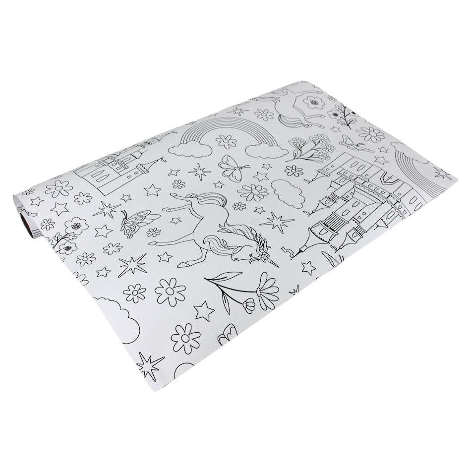 Unicorn Colour In Table Runner