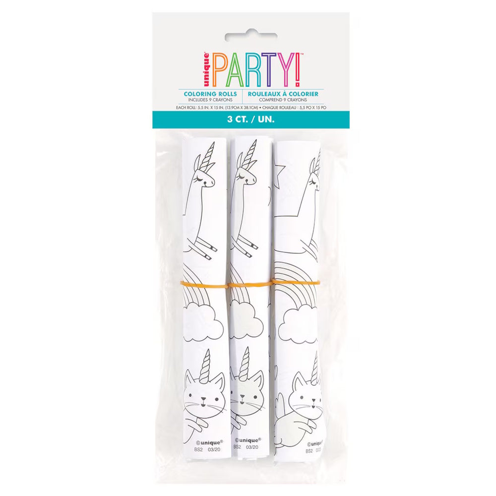Unicorn Colouring Sets 3pk