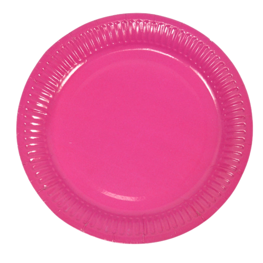 Value Large Party Plates 10pk - Hot Pink