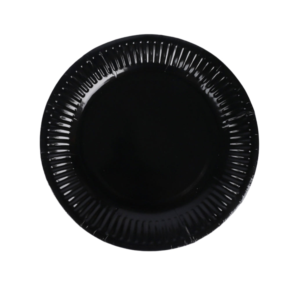 Value Small Party Plates 12pk - Black