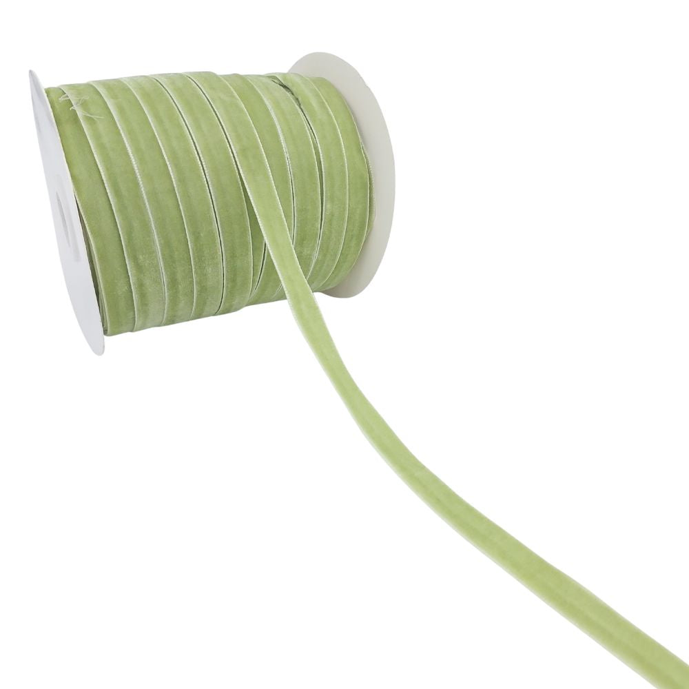Velvet Ribbon 10mm - Sage
