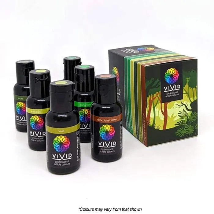Vivid Gel Colours 6 Pack - Earthy