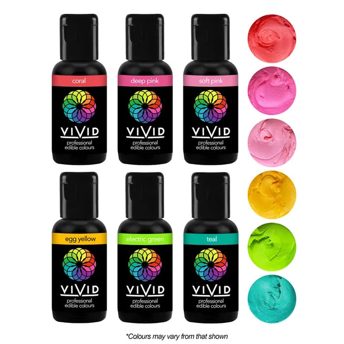 Vivid Gel Colours 6 Pack - Tropical