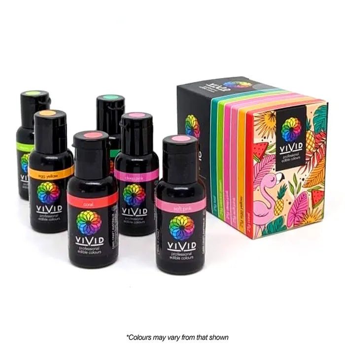 Vivid Gel Colours 6 Pack - Tropical