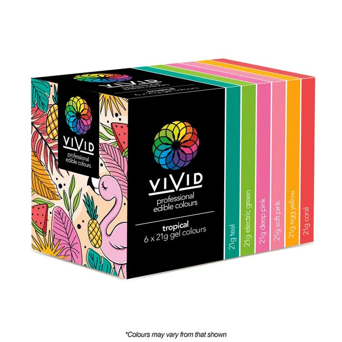 Vivid Gel Colours 6 Pack - Tropical