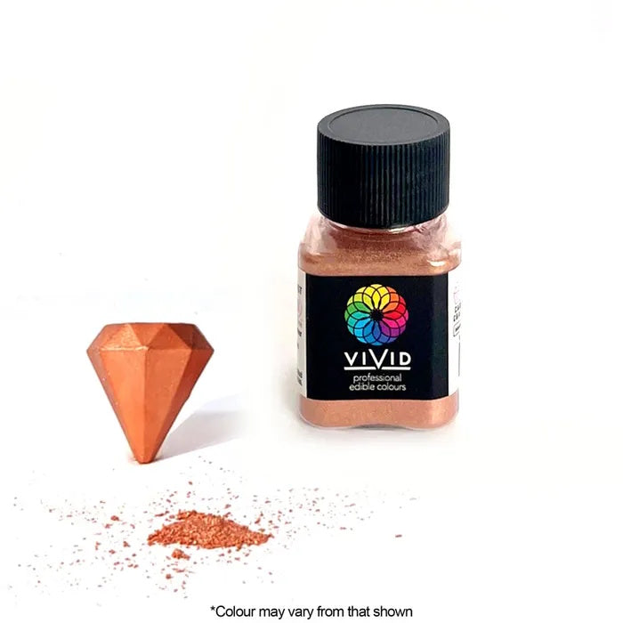 Vivid Edible Metallic Dust - Copper