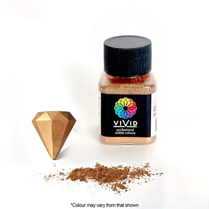 Vivid Edible Metallic Dust - Shimmer Rose Gold