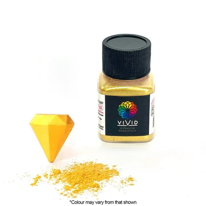 Vivid Edible Metallic Dust - Super Gold