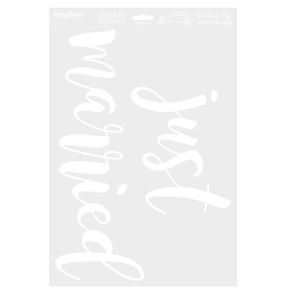 Wedding Day Car Sticker - Just Married