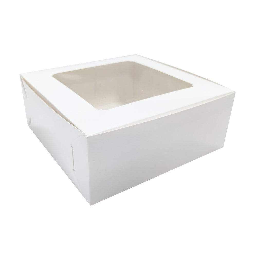 White Cake Box with Window 10inch