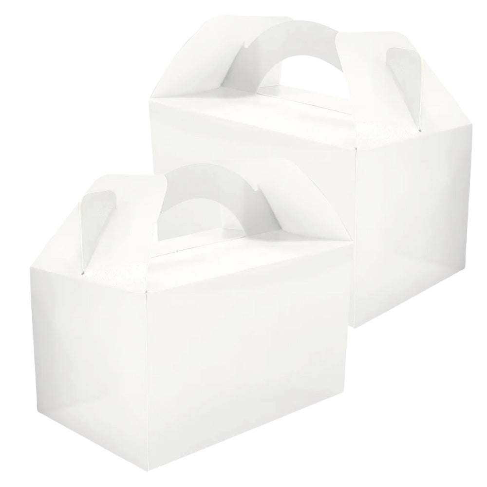 White Gable Treat Boxes 2pk