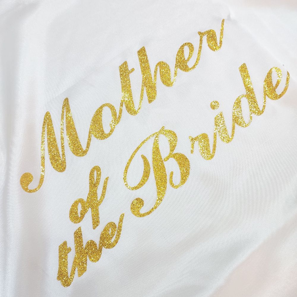 White Satin Bridal Robe - Mother of the Bride