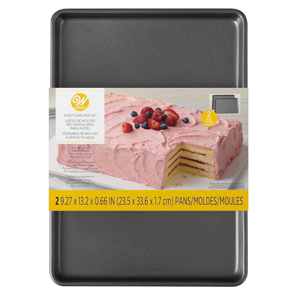 Wilton Easy Layer Sheet Cake Pan 2pce Set