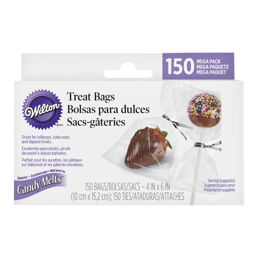 Wilton Clear Lollipop / Cake Pop Bags with Ties 150pk
