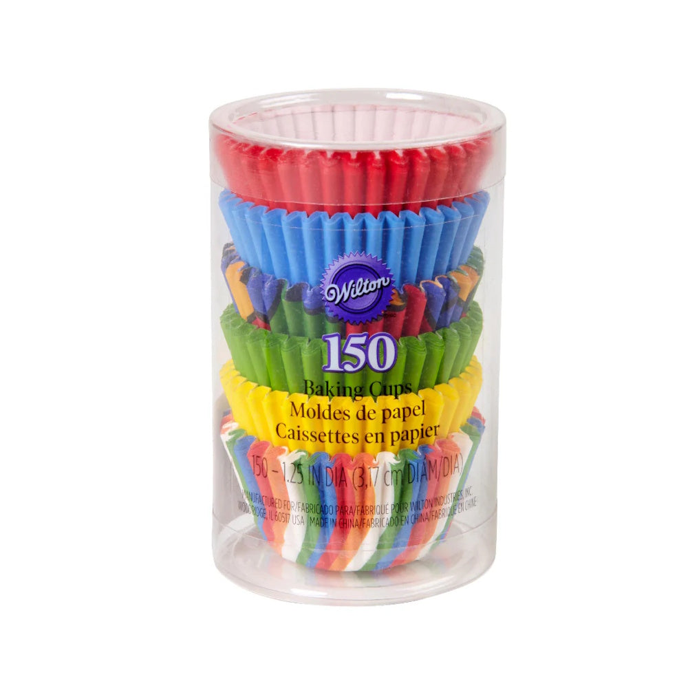 Wilton Mini Cupcake Cases - Multi 150pk