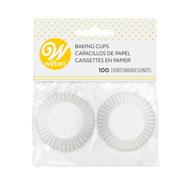 Wilton Mini Cupcake Cases - White 100pk