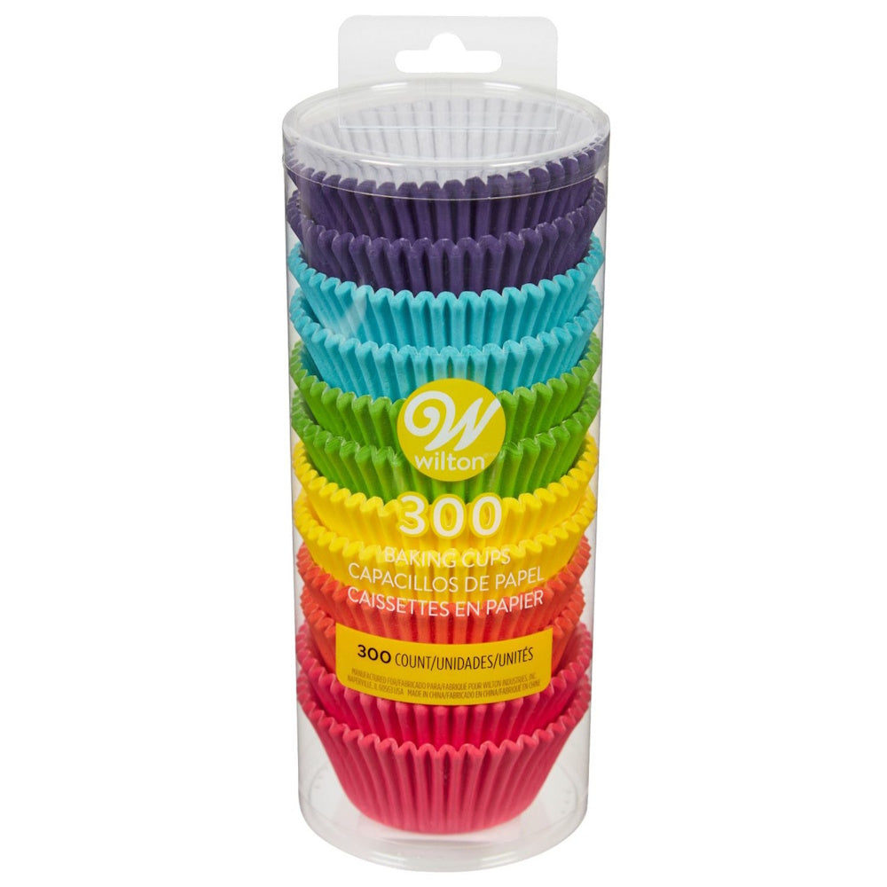 Wilton Rainbow Brights Cupcake Cases 300pk