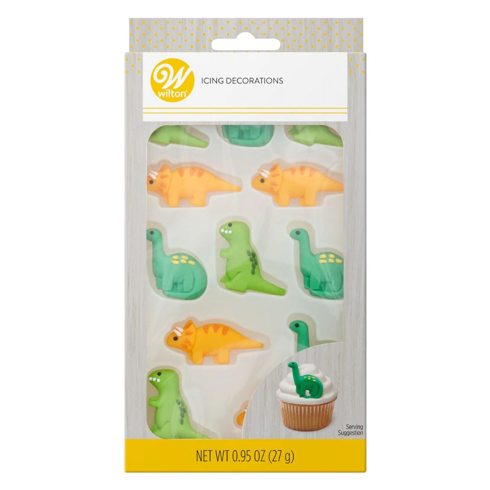 Wilton Royal Icing Decorations - Dinosaurs 12pk