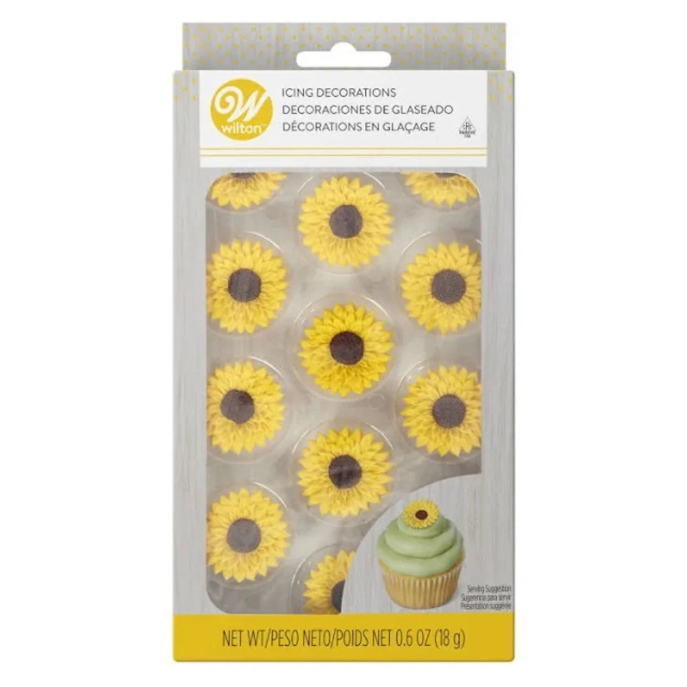 Wilton Royal Icing Decorations - Sunflowers 12pk