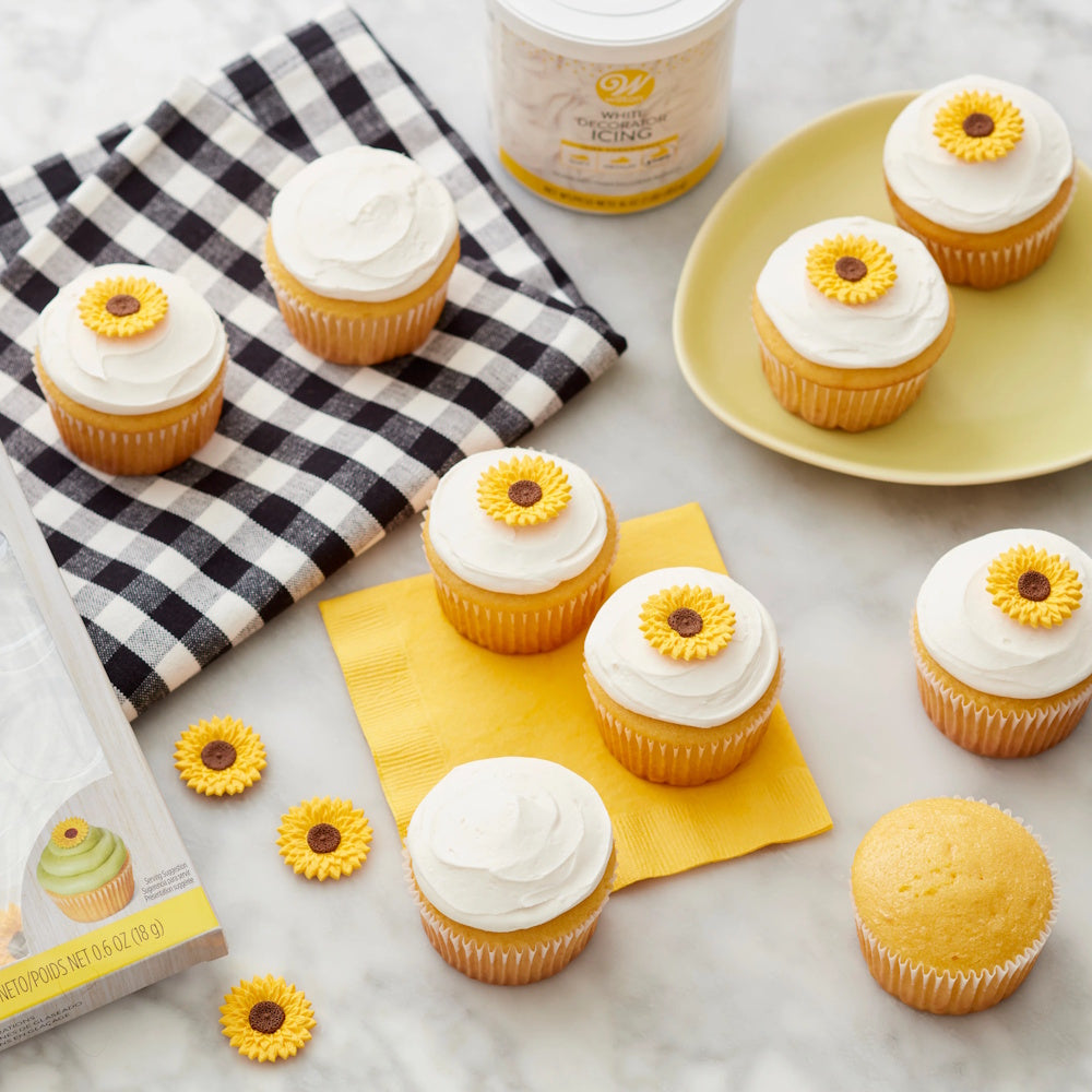 Wilton Royal Icing Decorations - Sunflowers 12pk