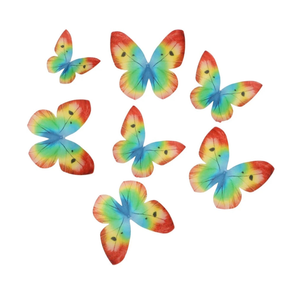 Wilton Edible Wafer Decorations - Rainbow Butterflies