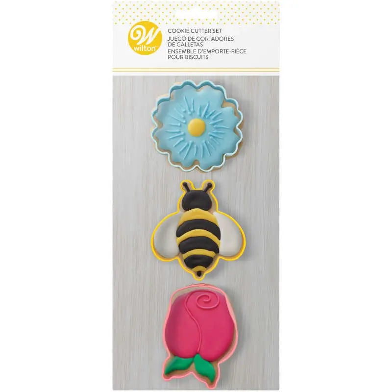 Wilton Flowers & Bee Cookie Cutter Set
