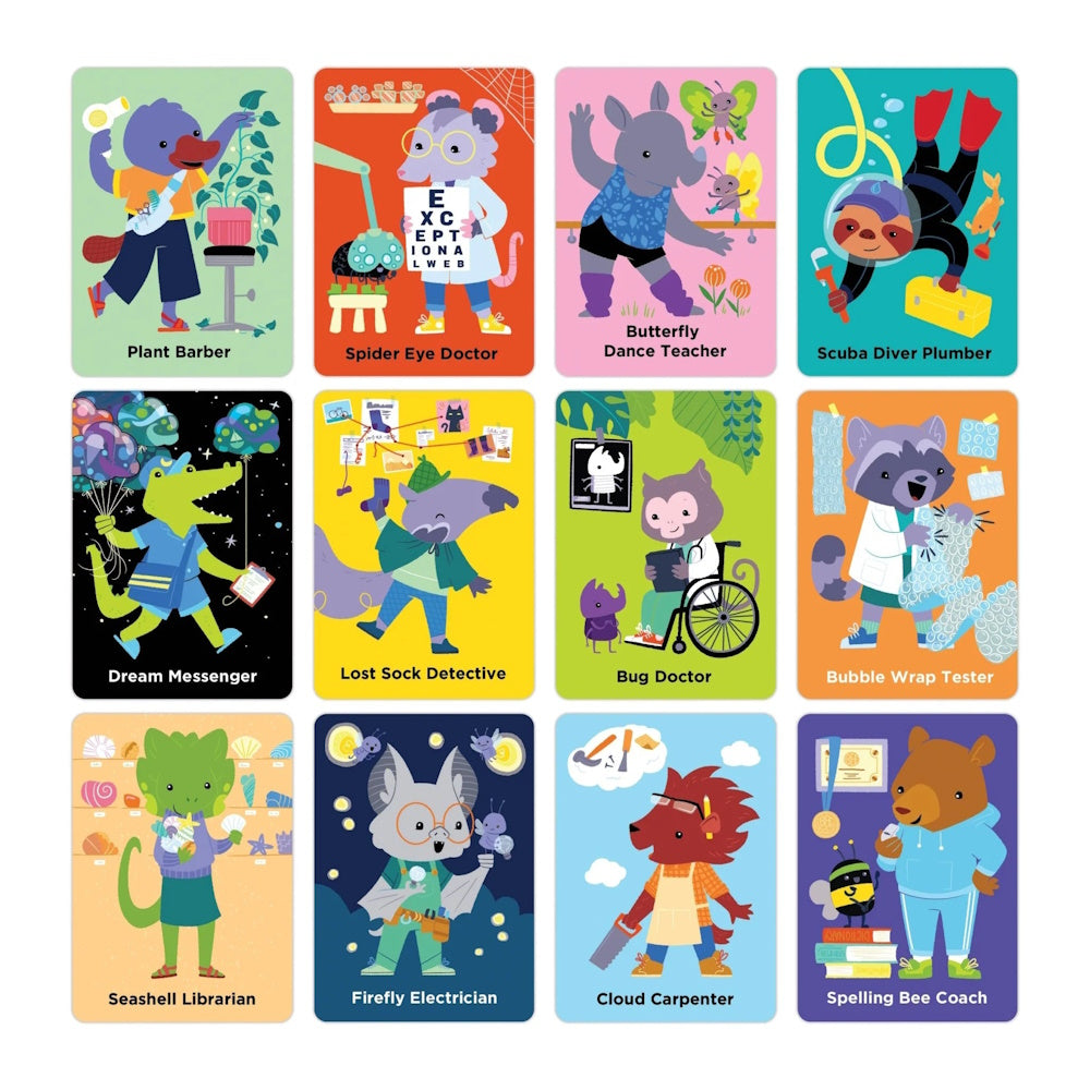 Mudpuppy - Wondrous Jobs Charades Game