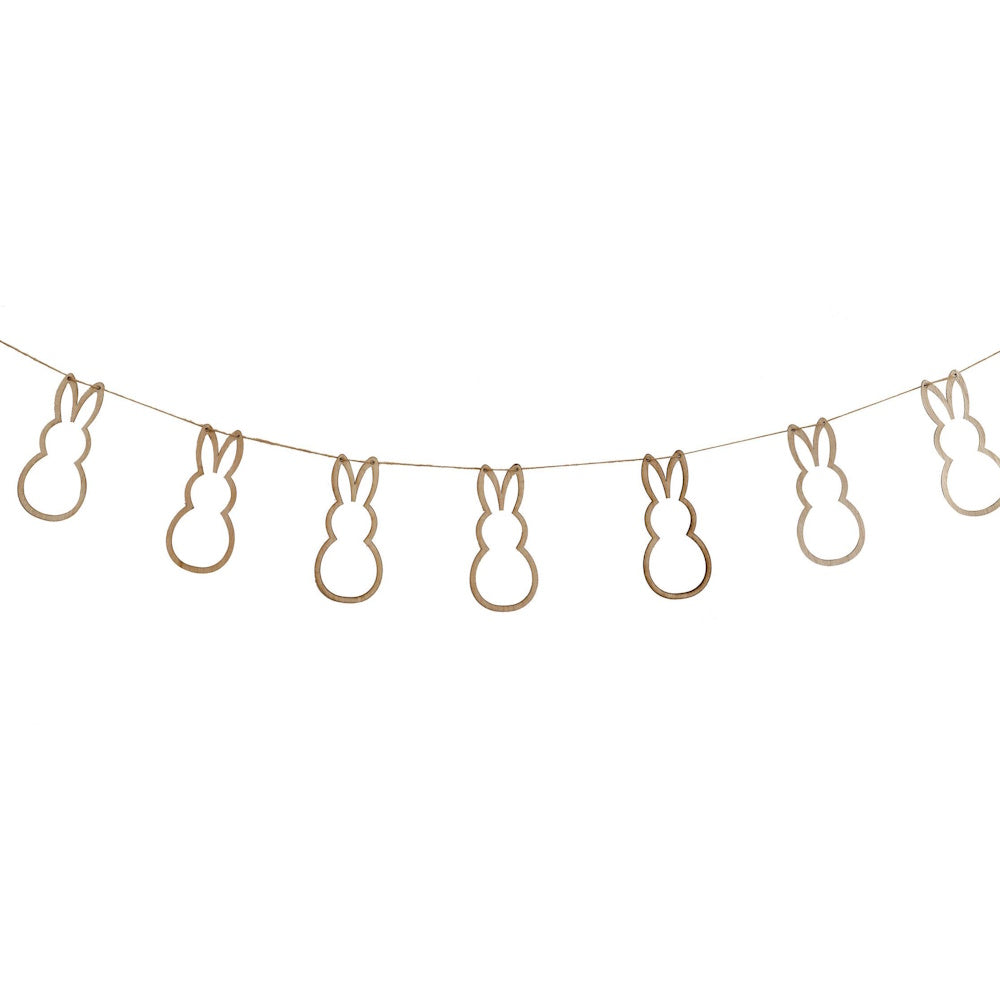Hey Bunny Wooden Easter Bunting