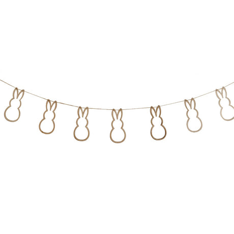 Hey Bunny Wooden Easter Bunting