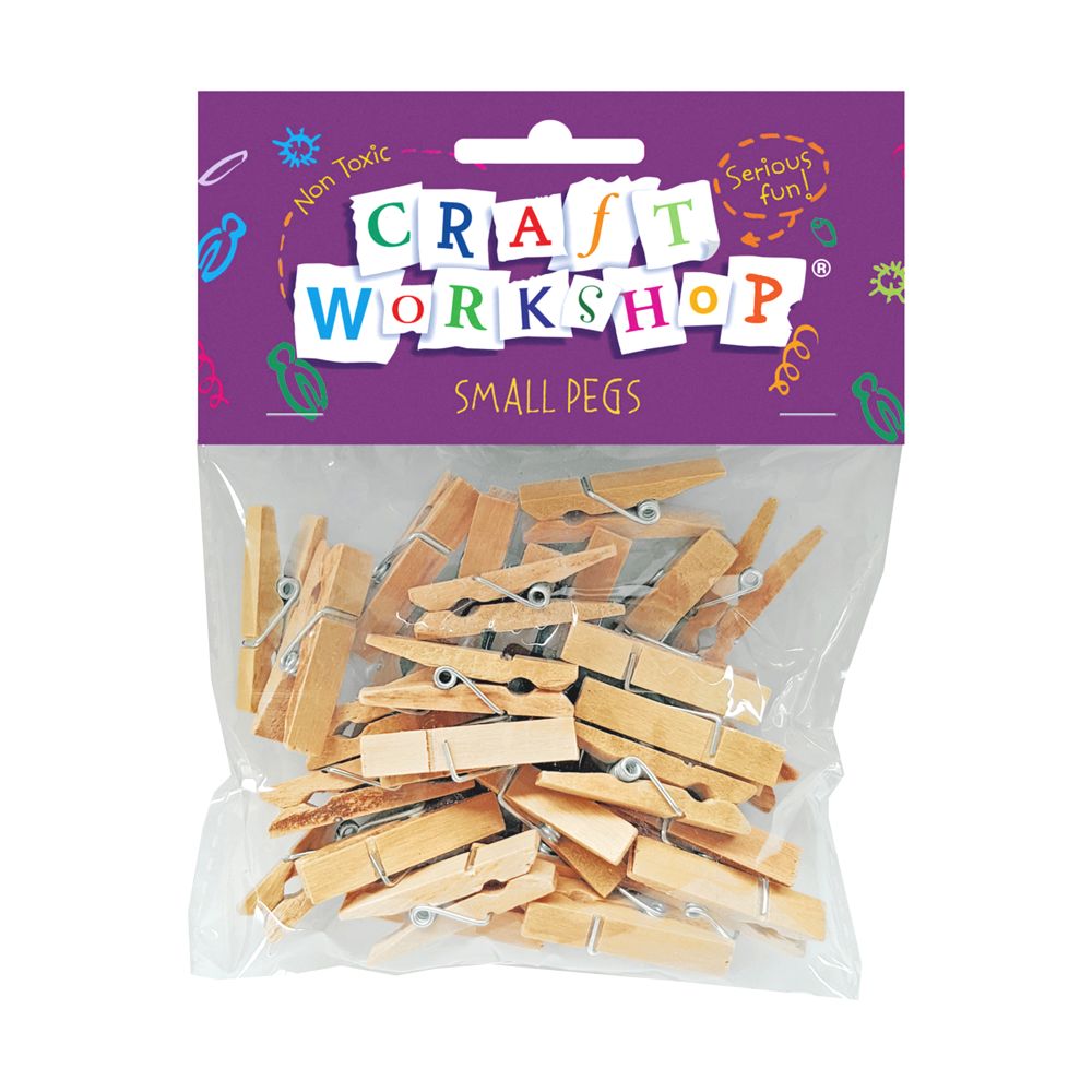 Wooden Pegs 30pk