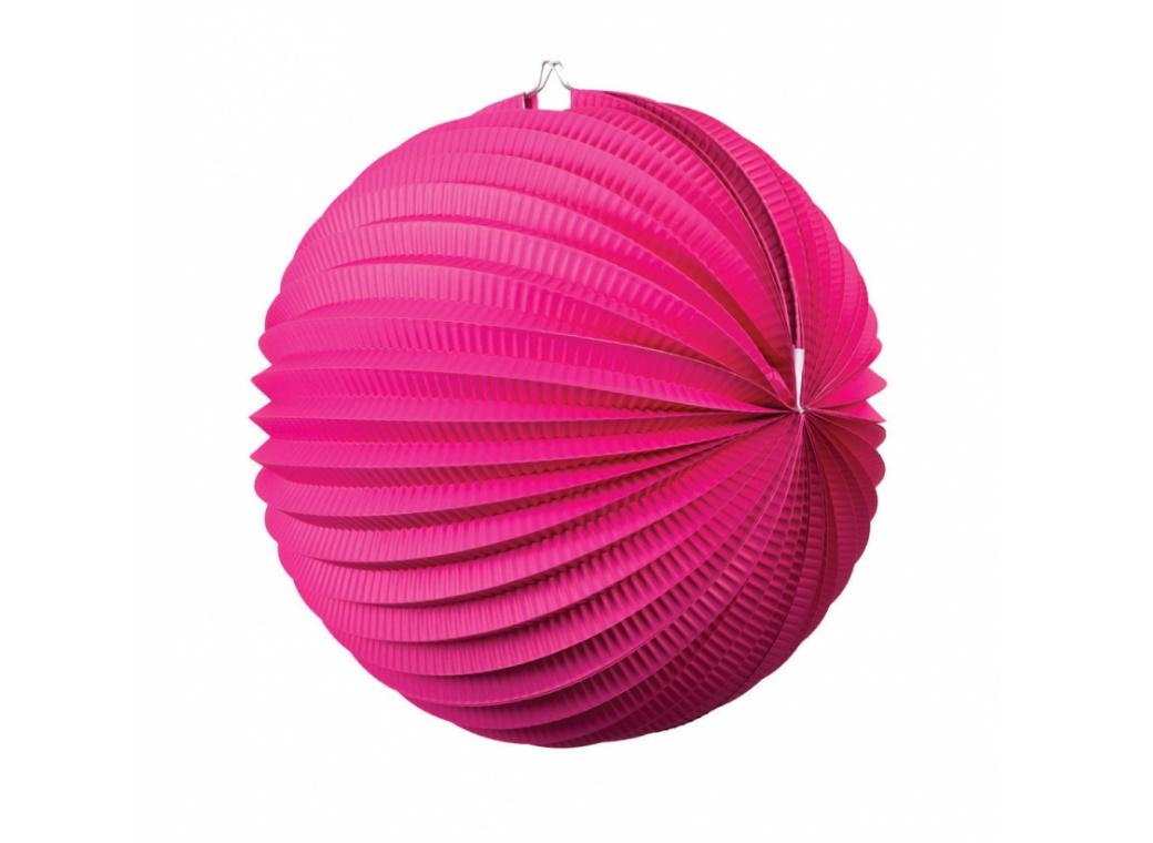 Accordion Lantern 25cm - Hot Pink