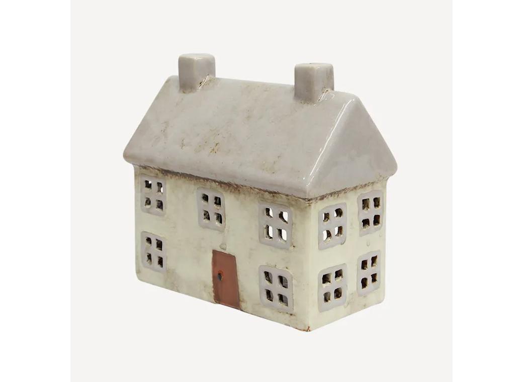 Alsace Tea Light Cottage Light Grey