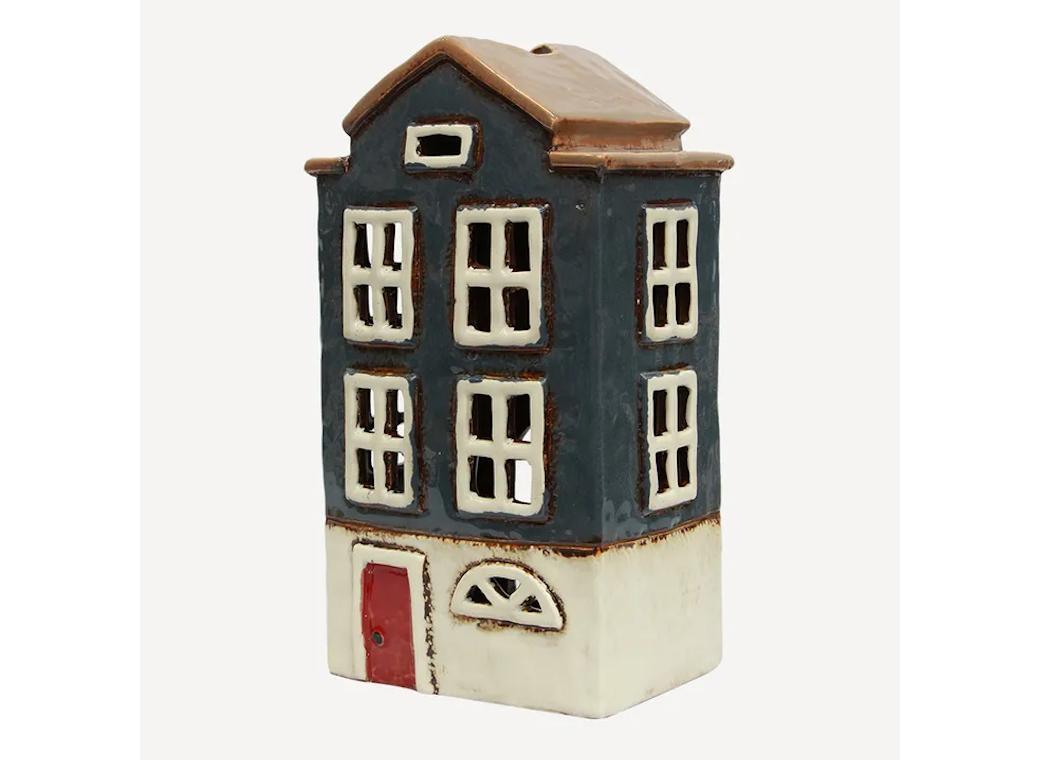 Alsace Tea Light House Nordic Navy
