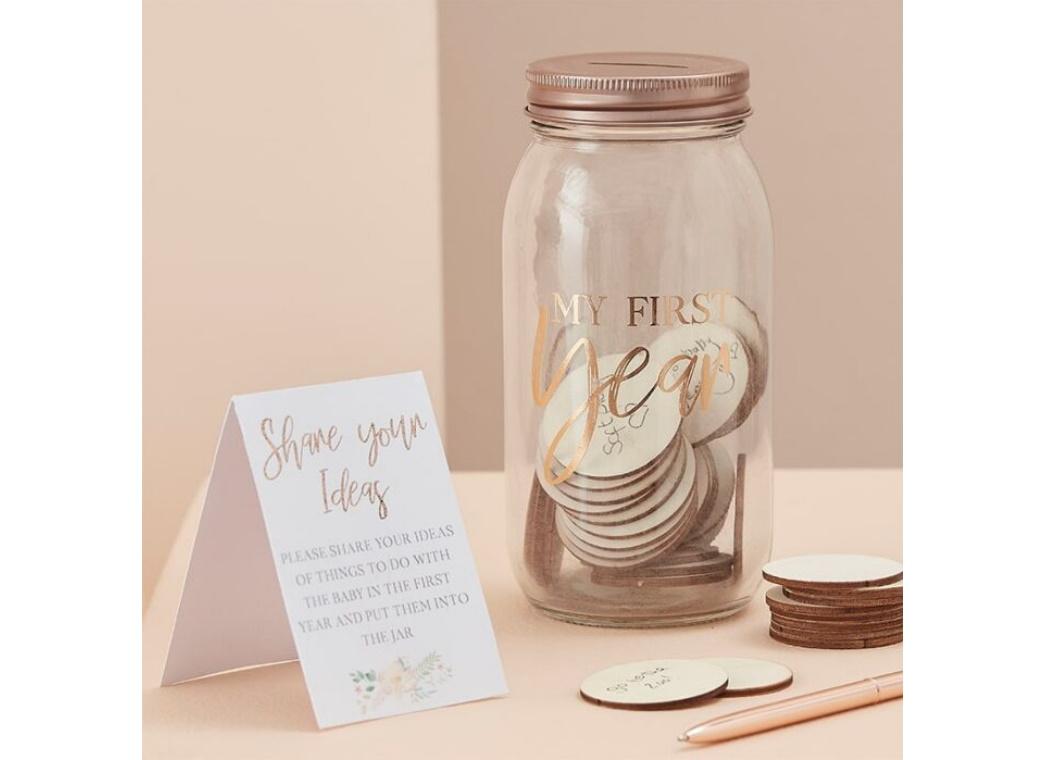 Baby in Bloom Memory Jar