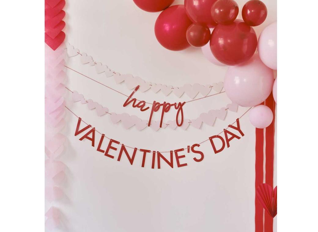 Be Mine Happy Valentines Bunting