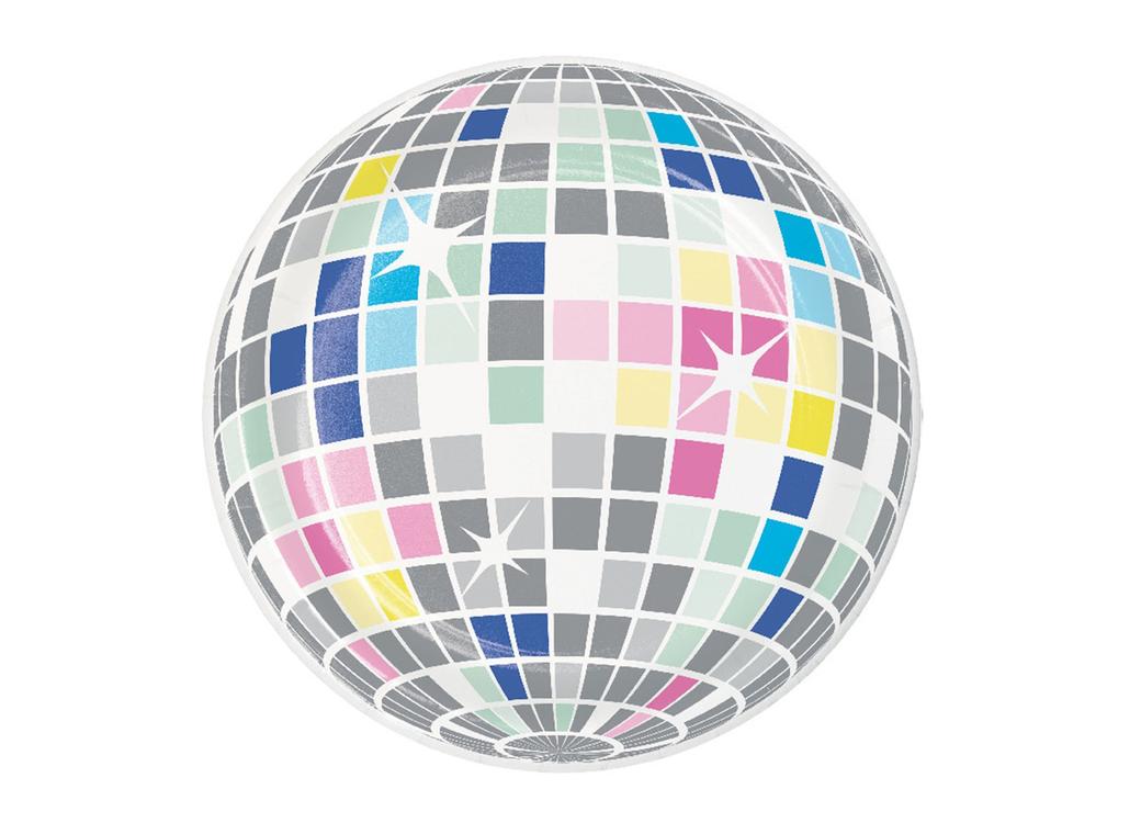 Birthday Beats Disco Ball Lunch Plates 8pk