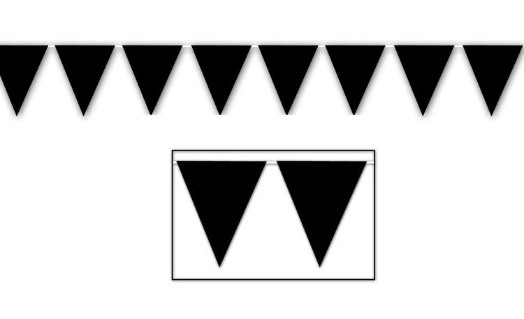 All Weather Bunting Flags - Black