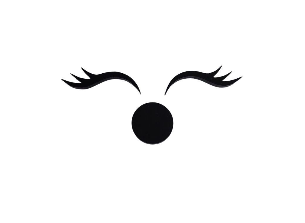 Unicorn Eyelashes & Nose Topper - Black