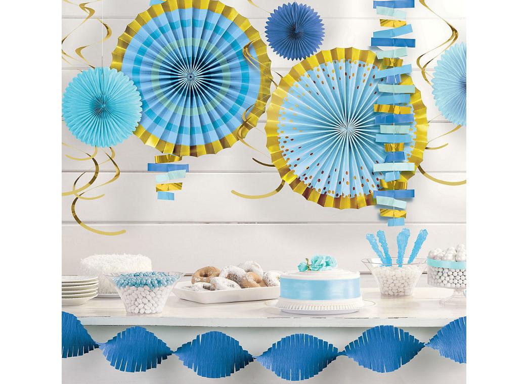 Blue & Gold Room Decorating Kit
