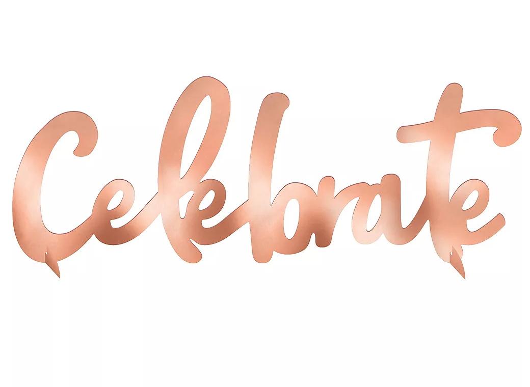 Blush Birthday Celebrate Table Decoration