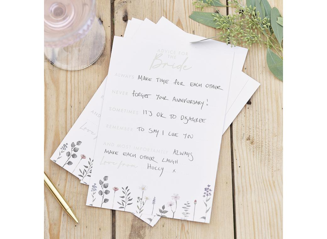 Bridal Bloom Advice for the Bride Cards