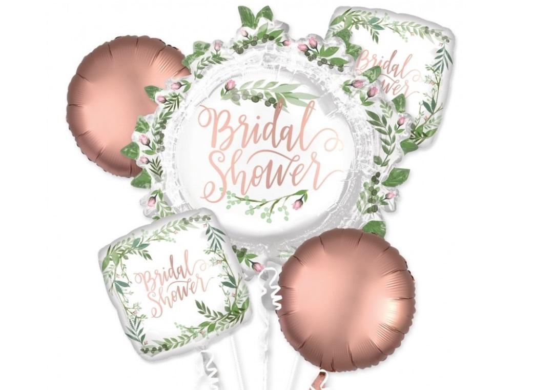 Bridal Shower Love & Leaves Foil Balloon Bouquet