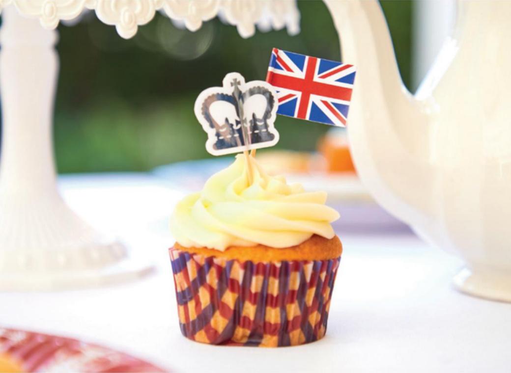 British Cupcake Cases & Picks 12pk