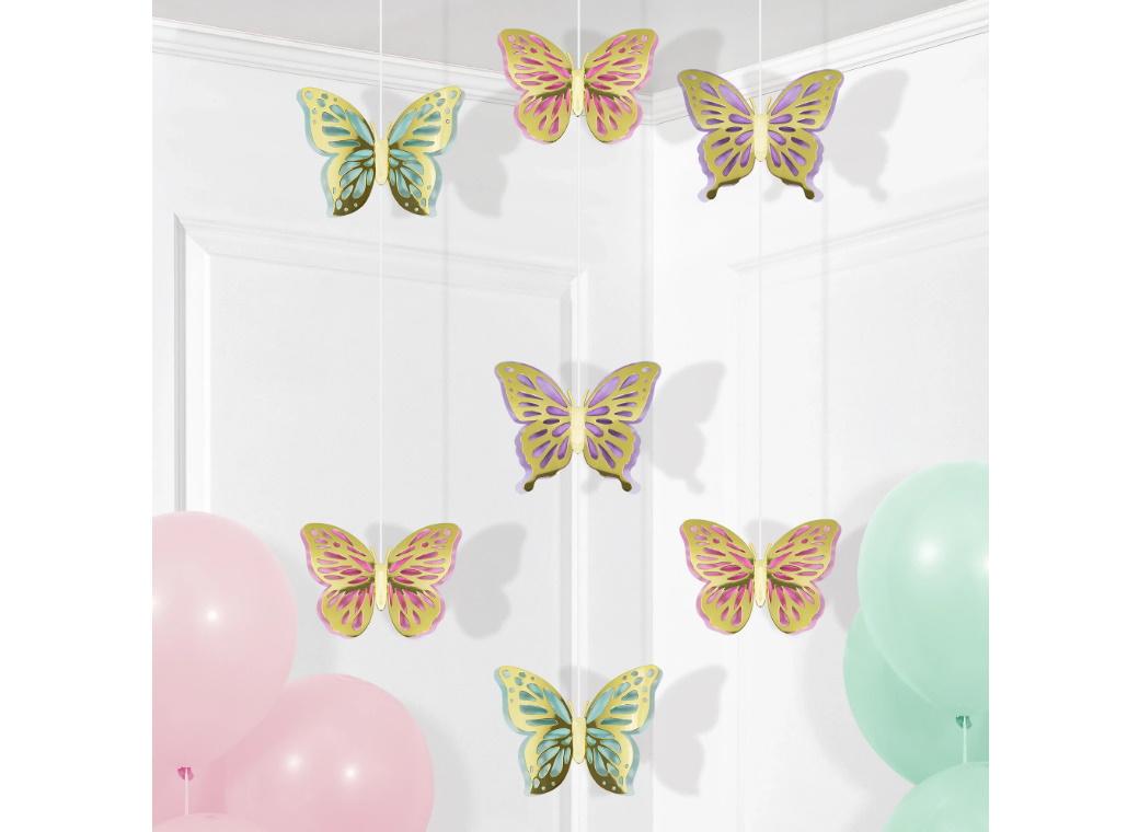 Butterfly Shimmer Hanging Decorations