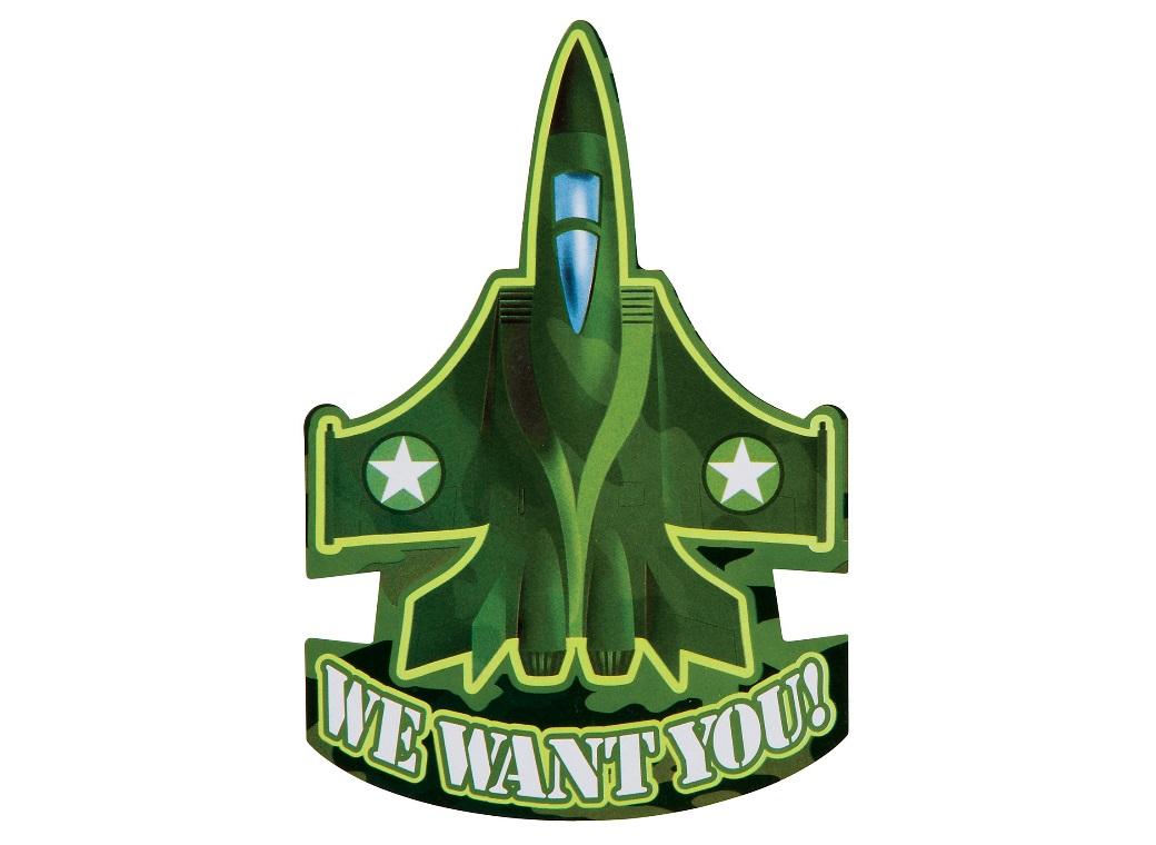 Camouflage Party Invitations 8pk