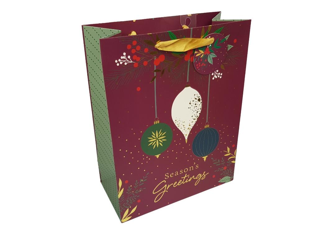 Large Gift Bag - Christmas Baubles